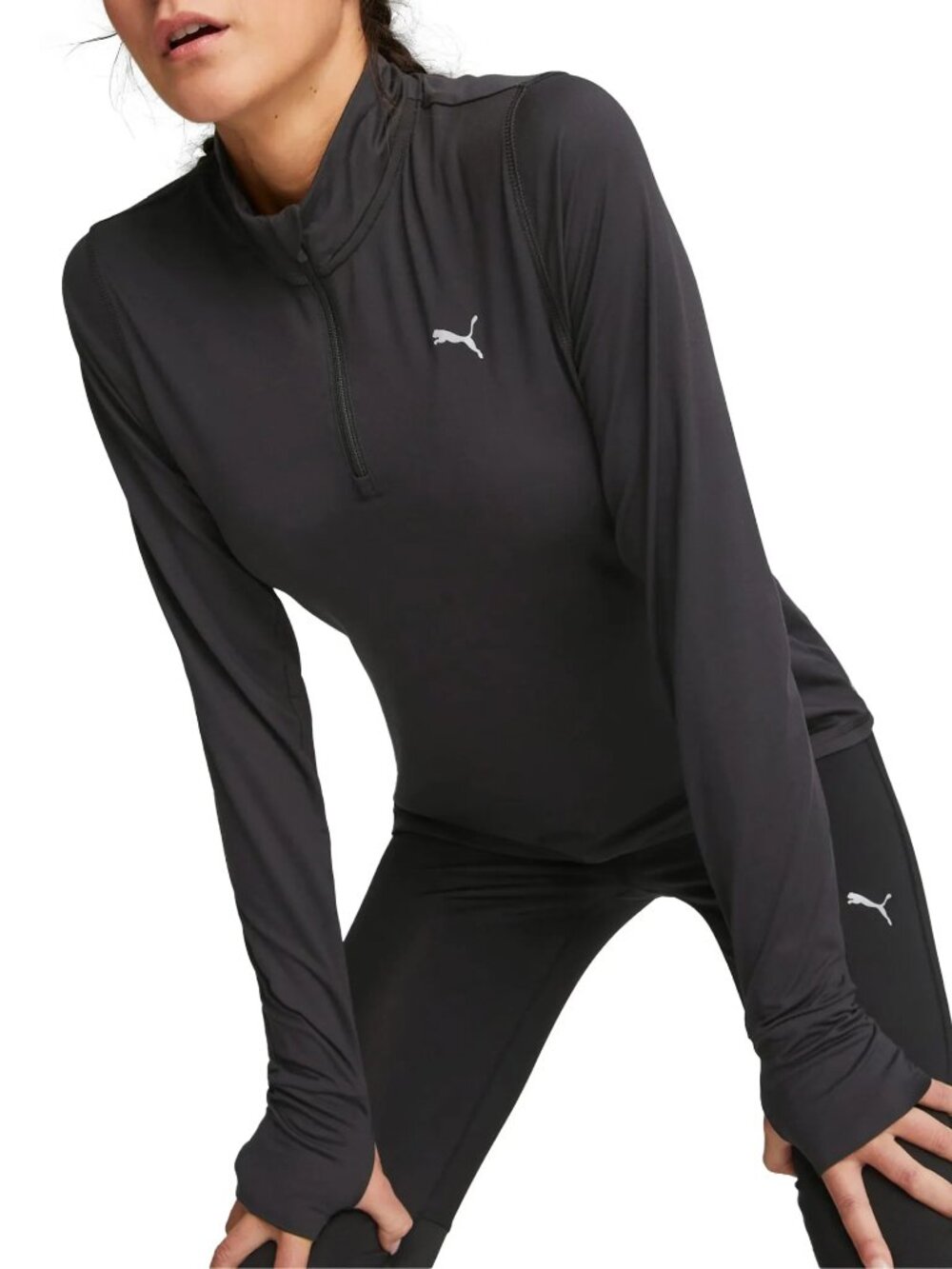 Puma Run Favorite 1/4 Zip Training sweater Women-NWT